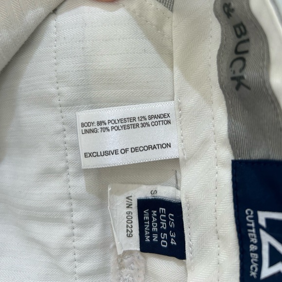 Cutter & Buck Light Gray Flat Front Shorts Men’s Size 34 Casual Lightweight - Picture 6 of 7